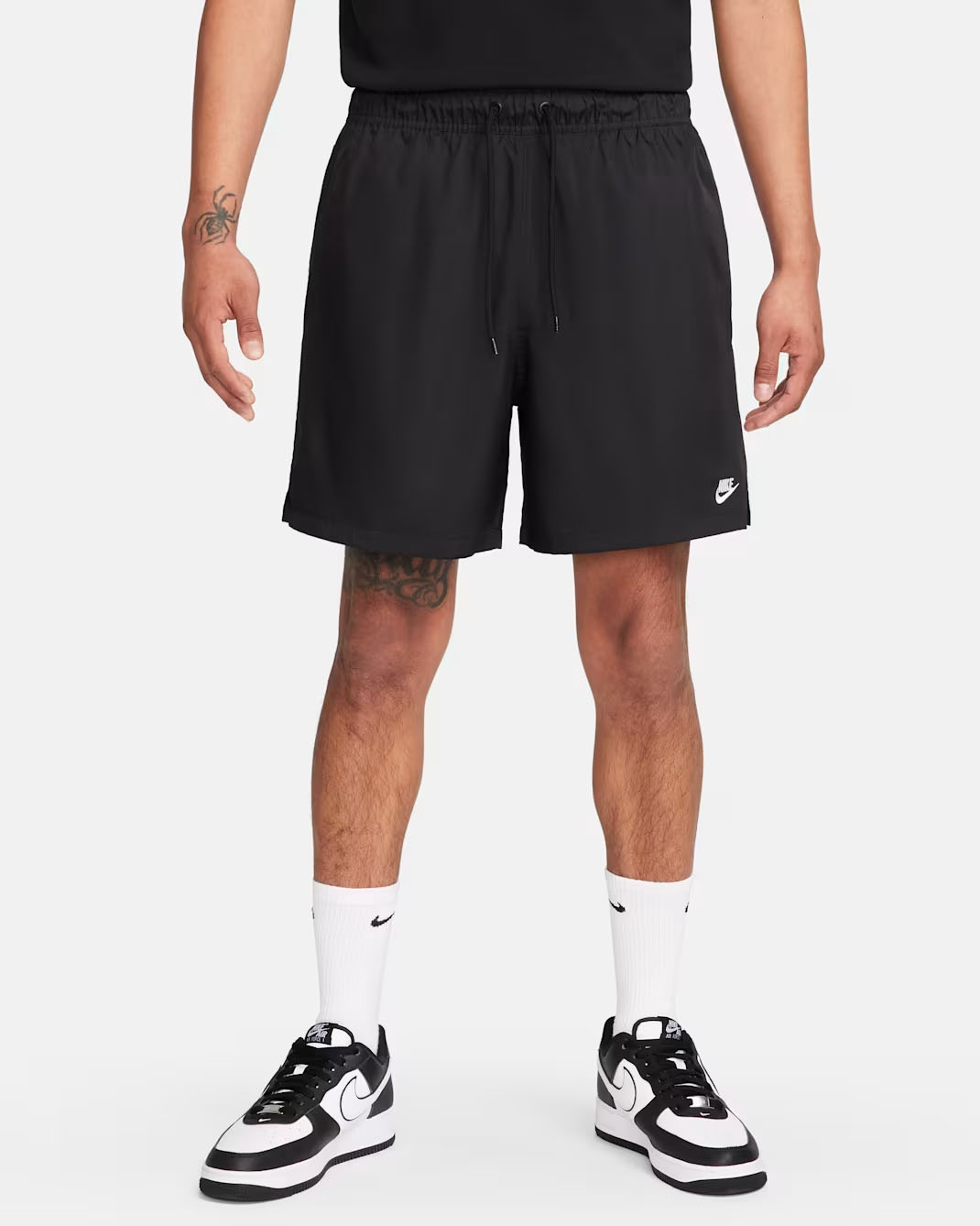 Nike Club Men's Woven Flow Shorts Black White