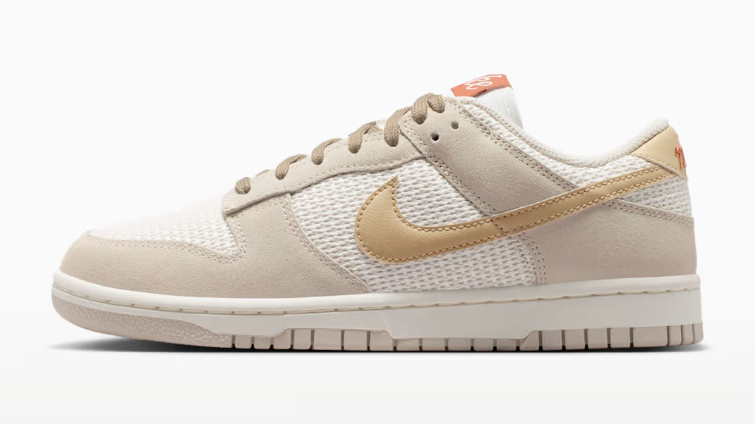 Nike Dunk Low SE Sail Light Orewood Brown Linen Womens Sneakers IH2479-101