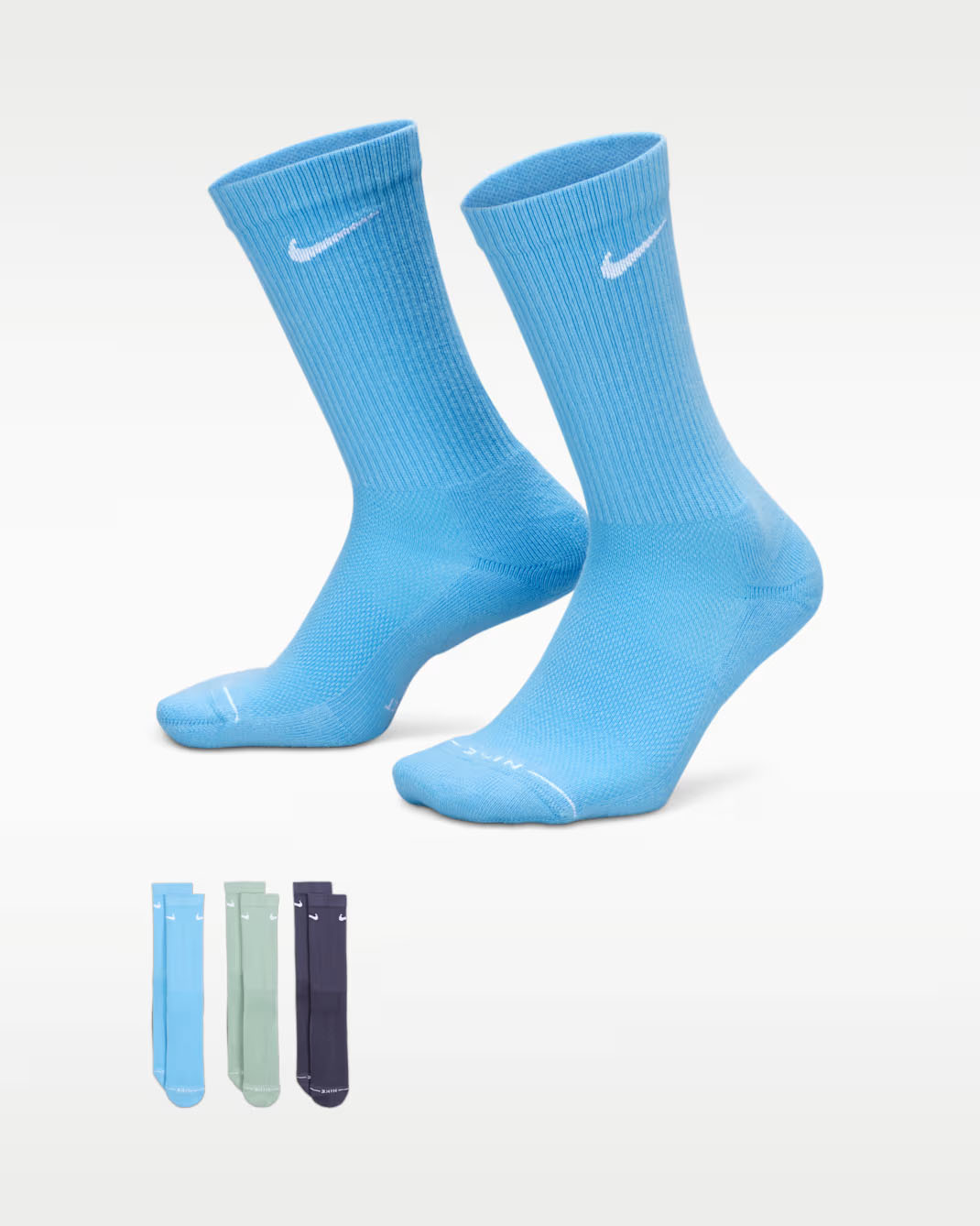 Nike Everyday Elevated Crew Socks University Blue 1