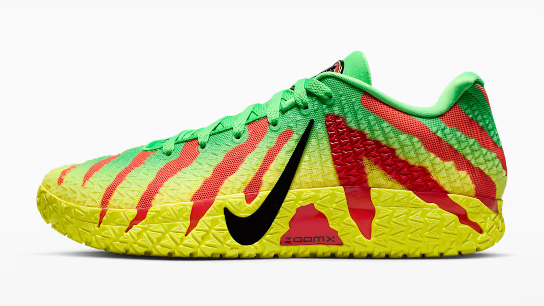 Nike Ja 3 Explorer Jurassic Park Basketball Shoes Green Spark University Red Dynamic Yellow Black IU7240-300