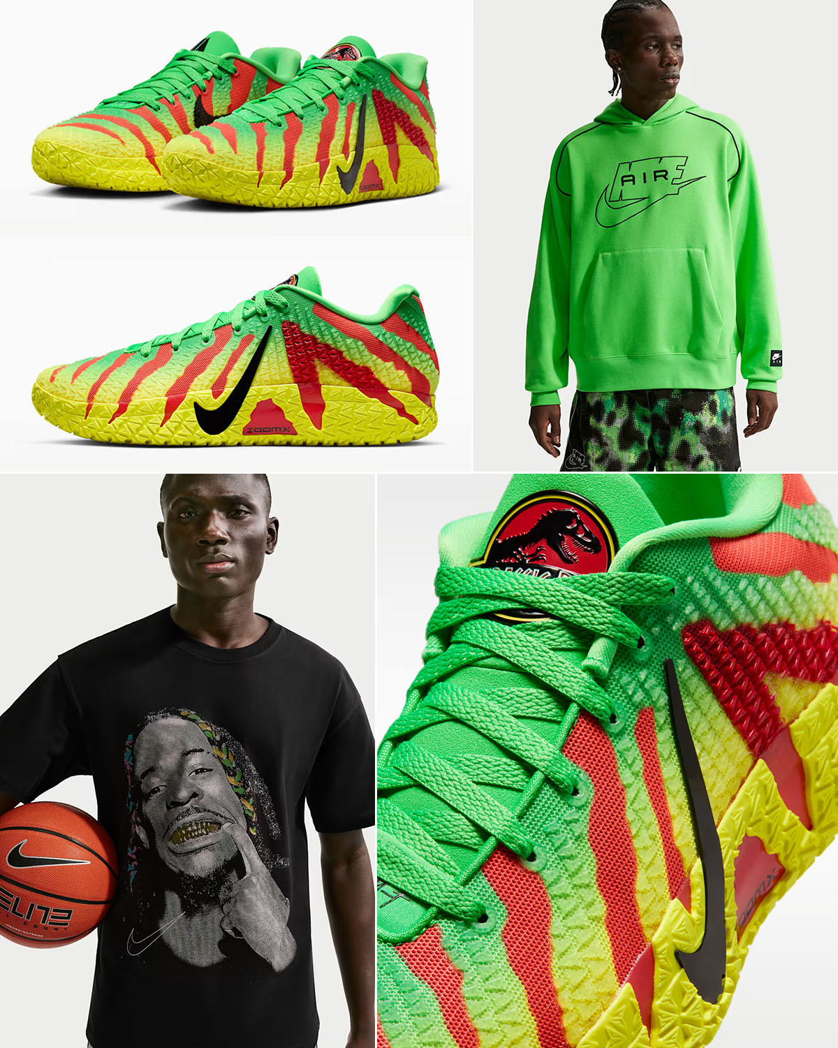Nike Ja 3 Jurassic Park Explorer Sneakers Outfits