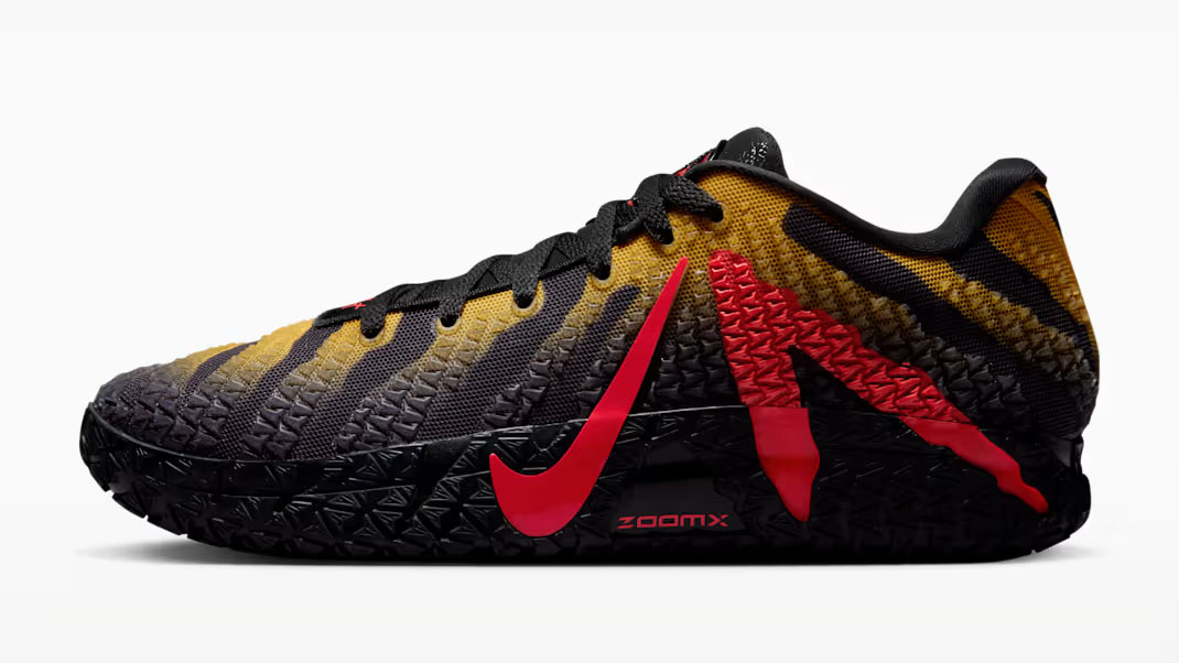 Nike Ja 3 Raptor Jurassic Park Anthracite Yellow Ochre Bright Crimson Basketball Shoes IU7240-001