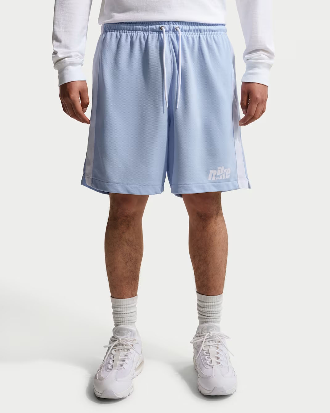 Nike Sportswear Club Men's Knit Flow Shorts Hydrogen Blue White 1