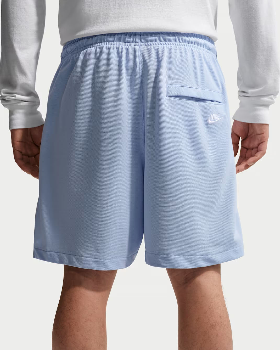 Nike Sportswear Club Men's Knit Flow Shorts Hydrogen Blue White 2