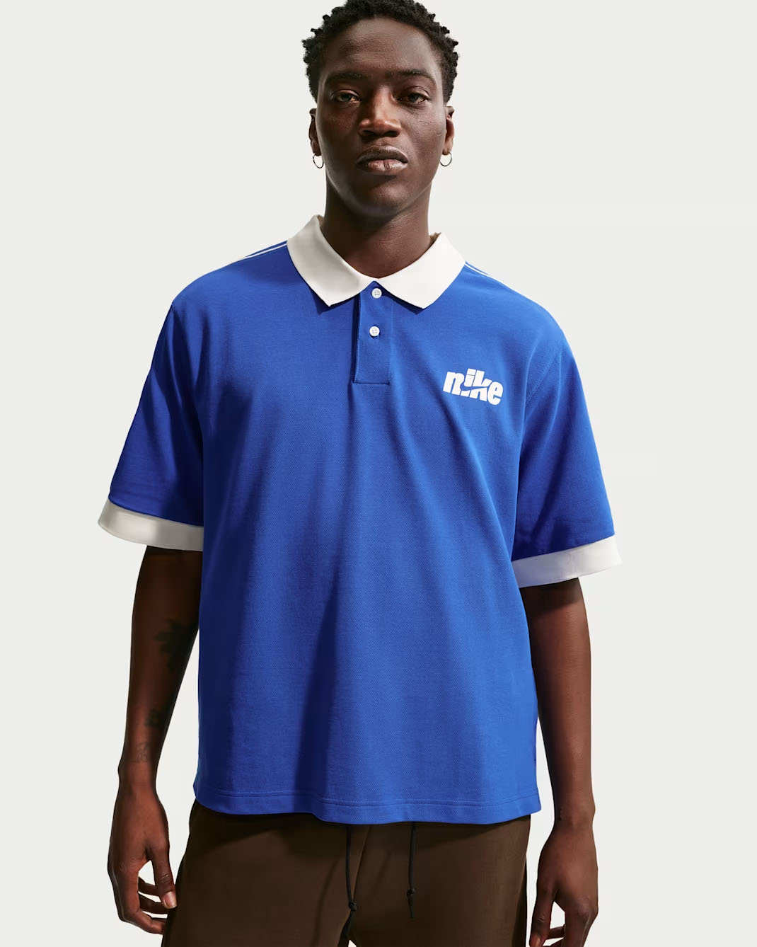 Nike Sportswear Club Men's Oversized Short-Sleeve Polo Game Royal Sail