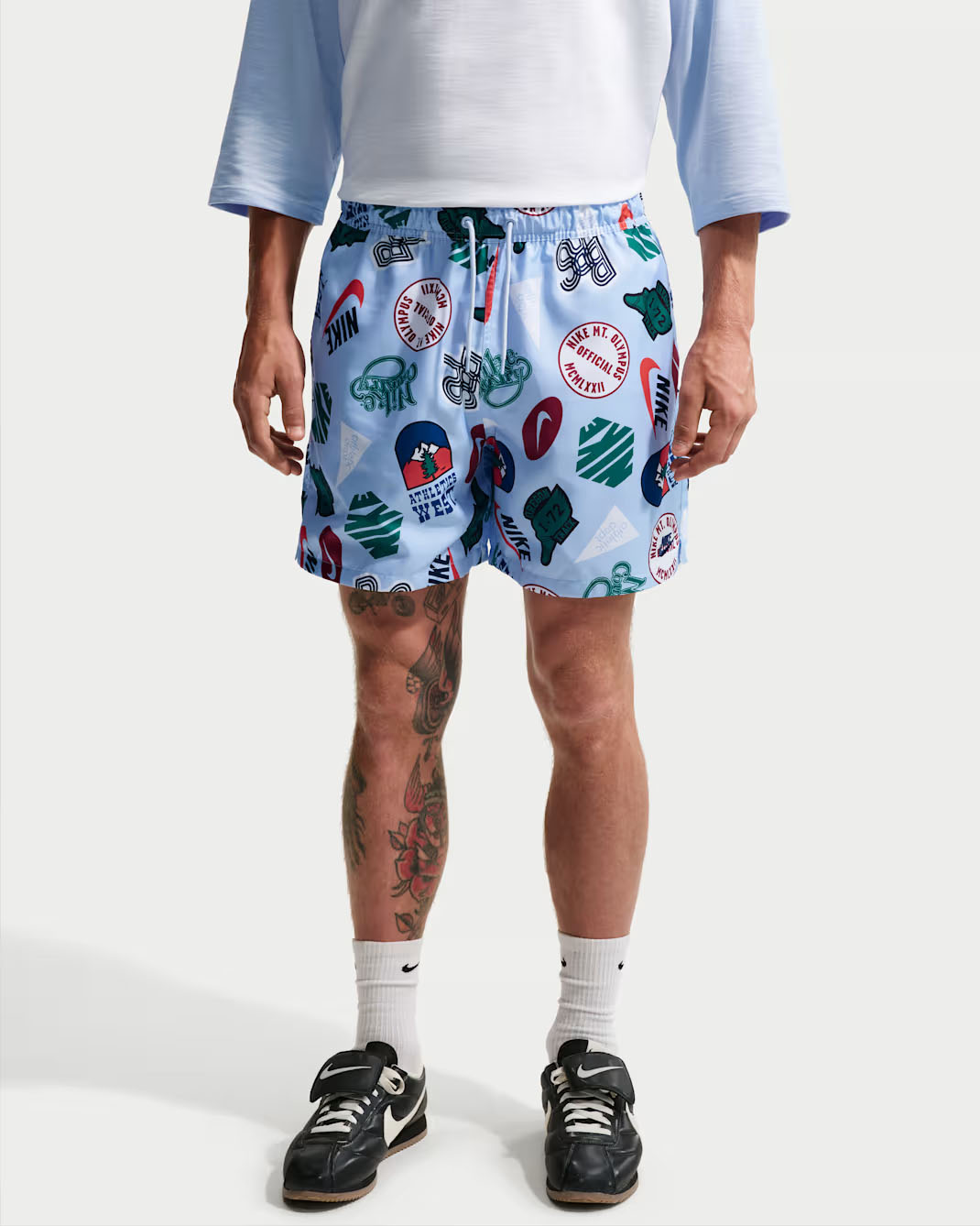 Nike Sportswear Club Men's Woven Flow Shorts Hydrogen Blue Obsidian 1