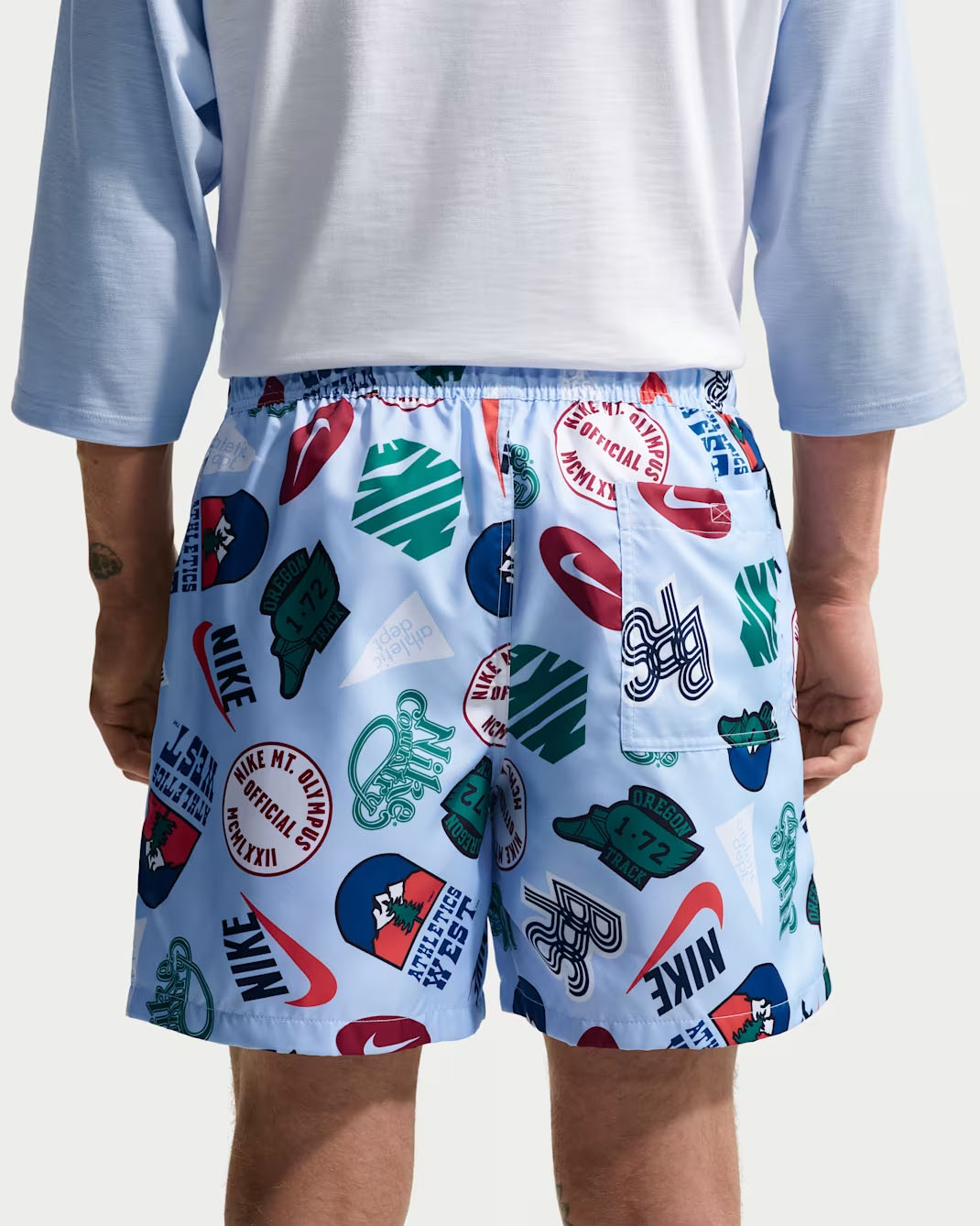 Nike Sportswear Club Men's Woven Flow Shorts Hydrogen Blue Obsidian 2
