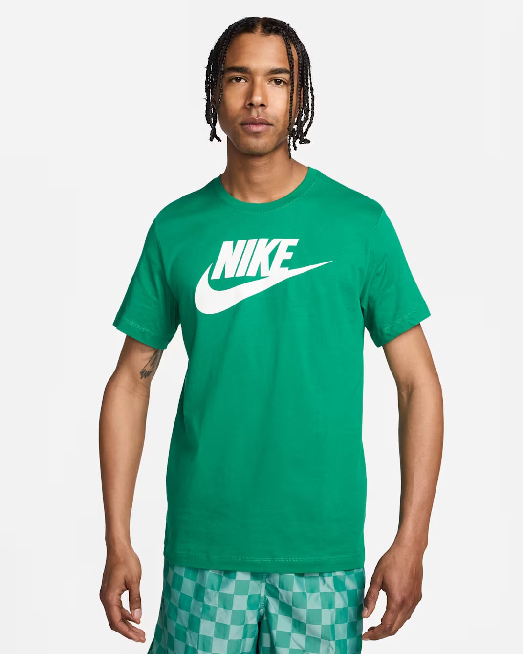 Nike Sportswear Men's Logo T-Shirt Malachite Green White