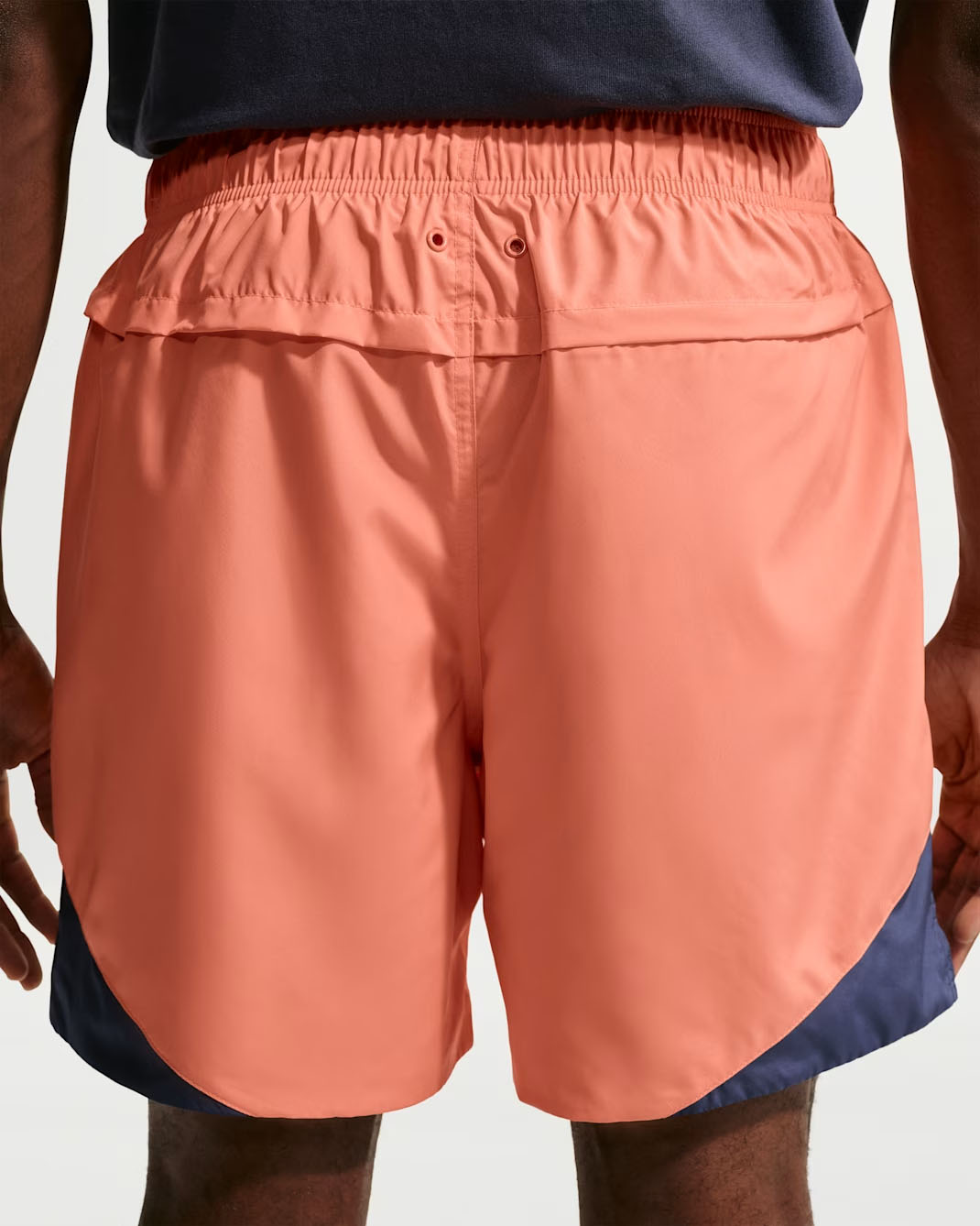 Nike Windrunner Men's Lightweight Woven Shorts Orange Frost Midnight Navy White 2