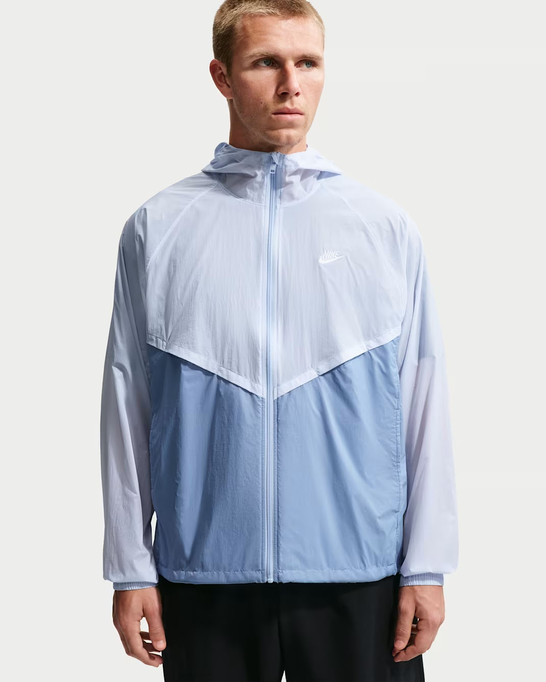 Nike Windrunner Men's Unlined Full-Zip UV Jacket Hydrogen Blue Work Blue White
