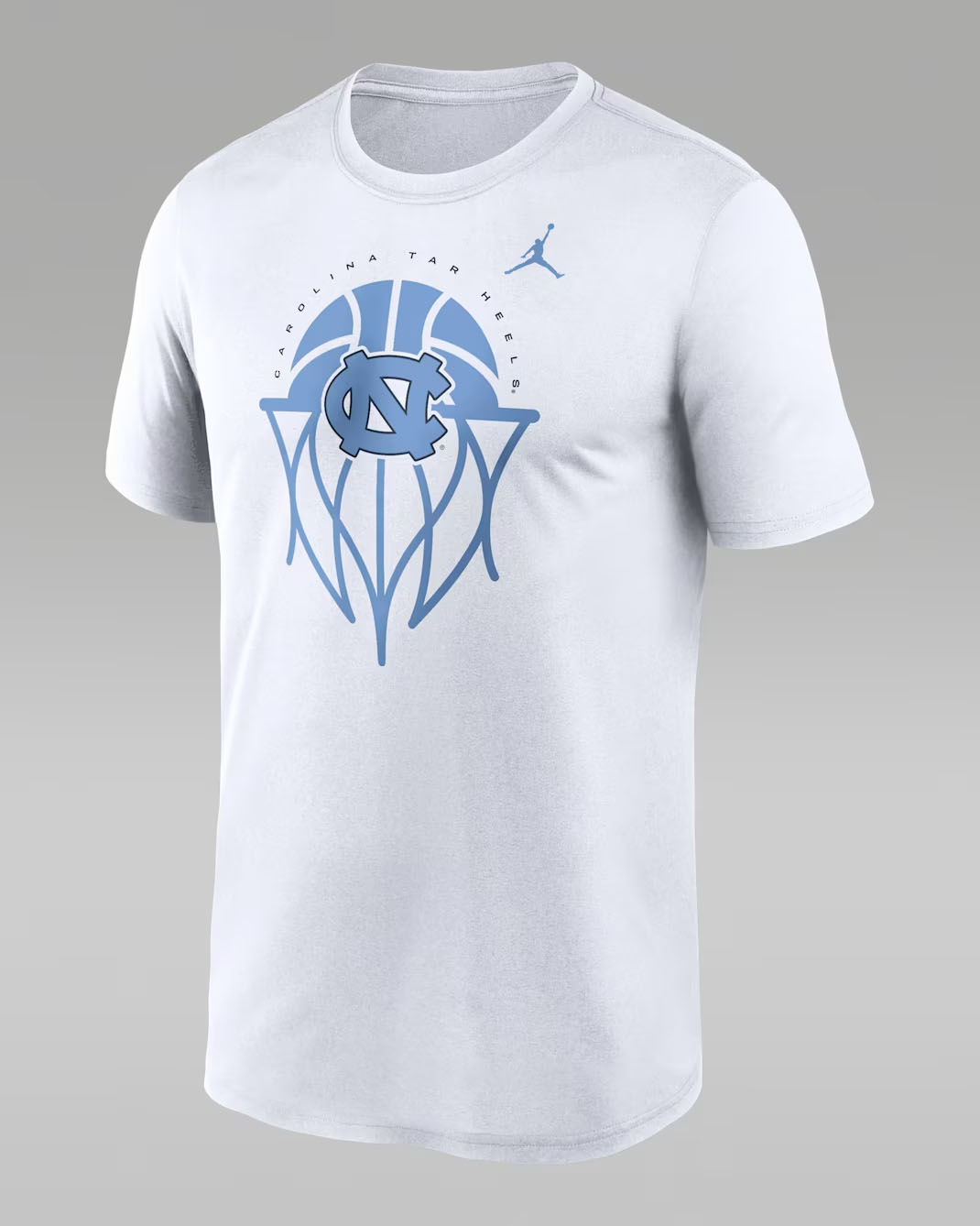 North Carolina Legend Basketball Icon Men's Jordan Dri-FIT College T-Shirt White Carolina Blue