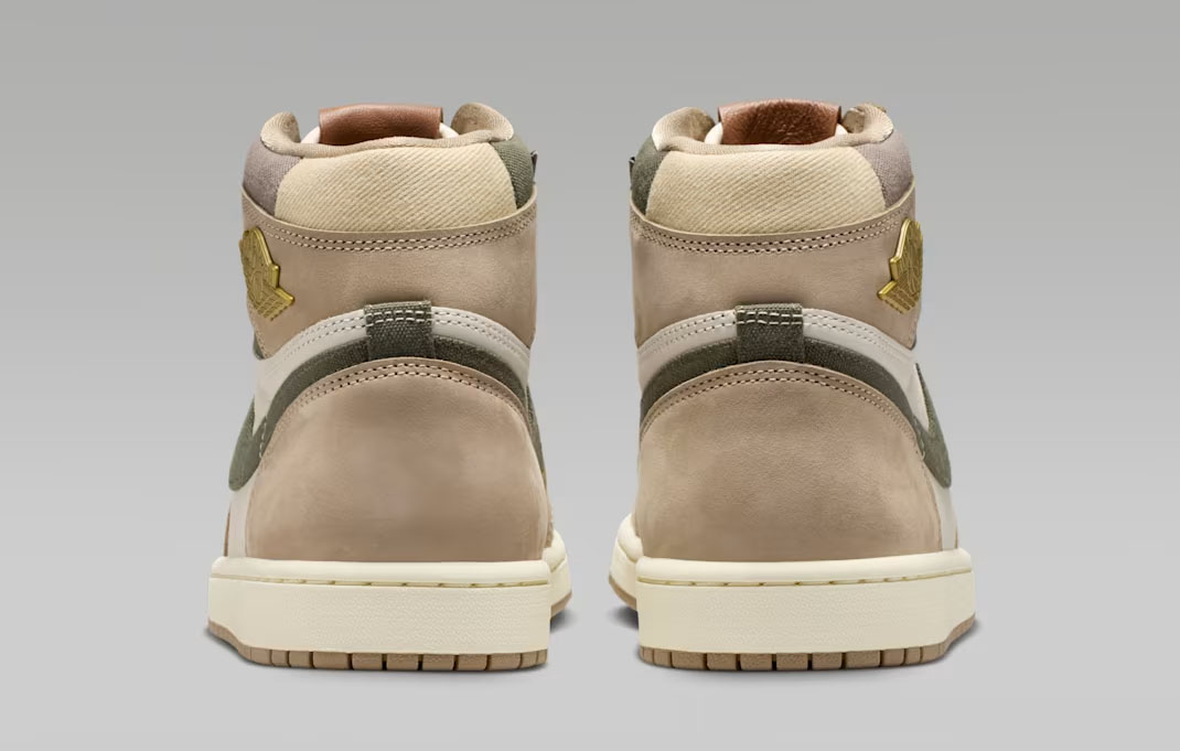 Air Jordan 1 High OG Shop Jacket Workwear Back Heel View