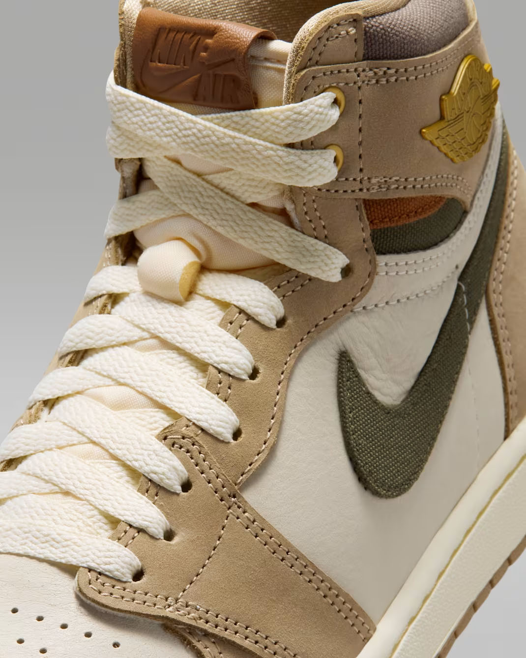 Air Jordan 1 High OG Shop Jacket Workwear Top Side Close Up View