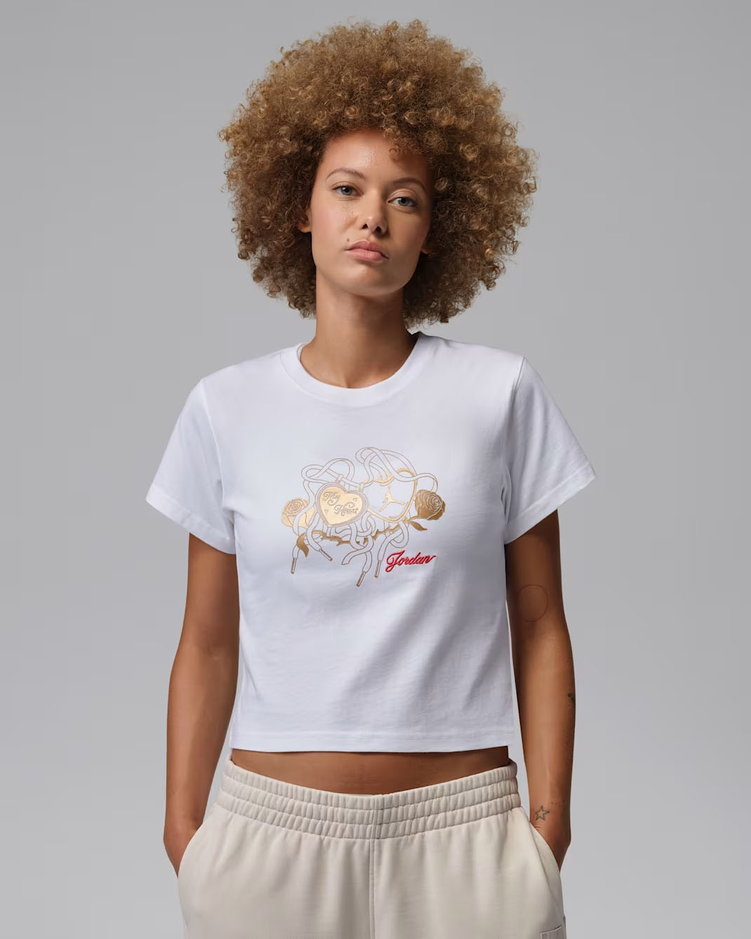 Air Jordan 11 Low Mothers Day Womens T Shirt White Gold 1