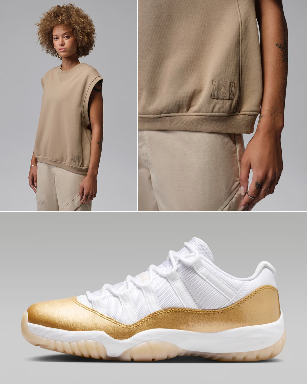 Air Jordan 11 Low Mothers Day x Jordan Flight Fleece Women's Vest to Match Sneakers