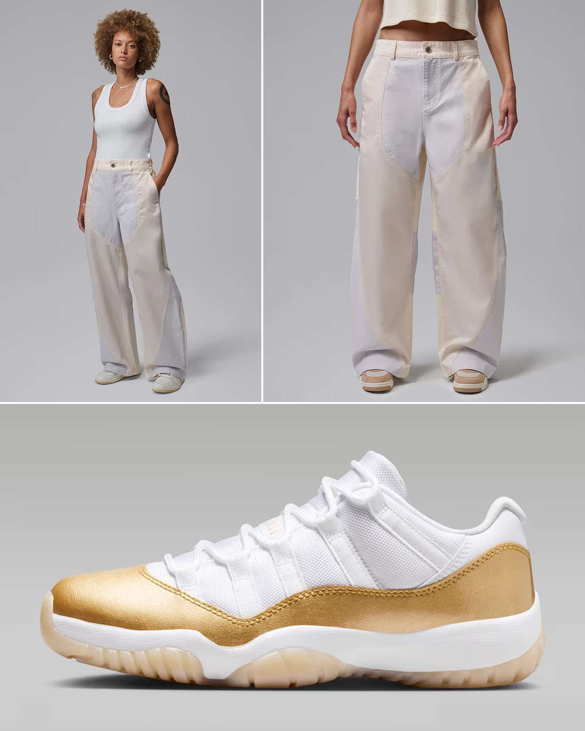 Air Jordan 11 Low Mothers Day x Jordan Womens Bdysuit and Baggy Pants Outfit to Match Sneakers