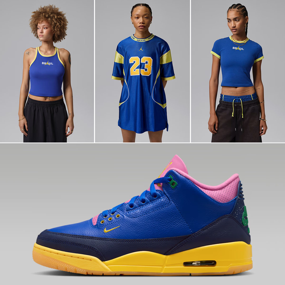 Air Jordan 3 Brazil Womens Clothing and Outfits to Match