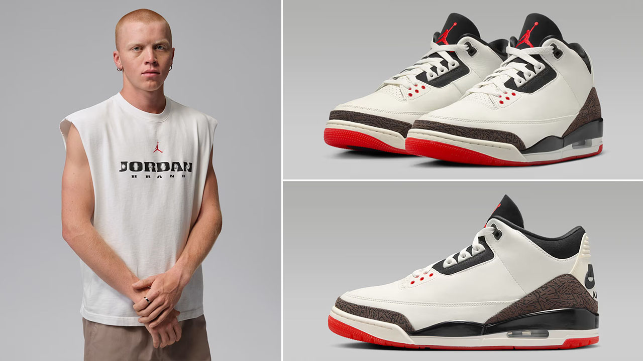 Air Jordan 3 Worlds Best Dad x Jordan Brooklyn Men's Sleeveless Muscle Top to Match Sneakers