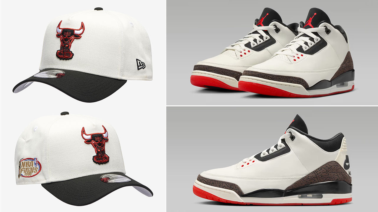 Air Jordan 3 Worlds Best Dad x New Era Chicago Bulls A Frame Snapback Hat to Match Sneakers
