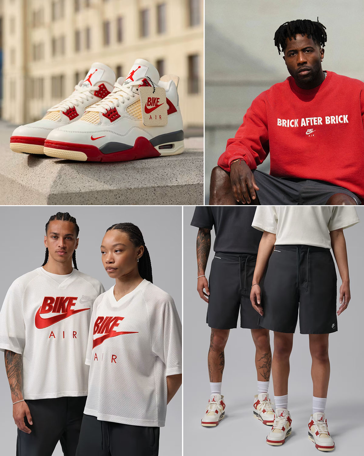 Air Jordan 4 Brick After Brick Nigel Bike Air Apparel and Outfits