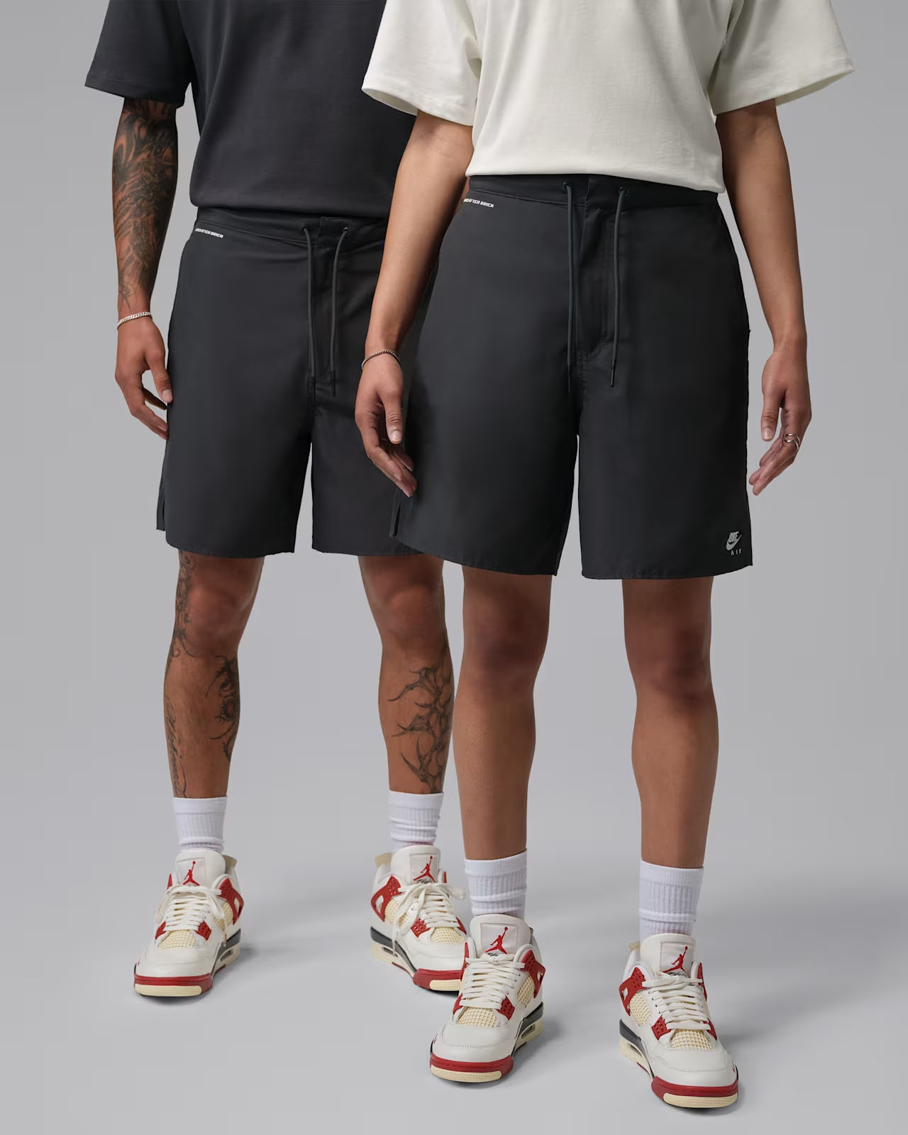 Air Jordan 4 Brick After Brick Nike Bike Air Shorts Front View Official Image