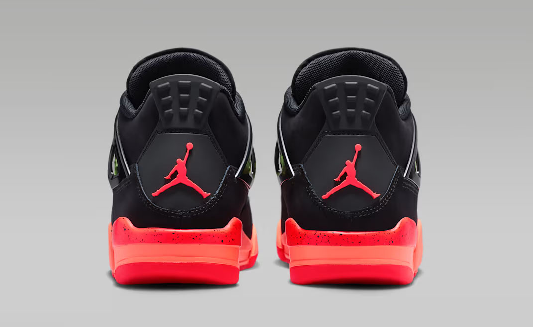Air Jordan 4 GS Black Infrared Big Kids Shoes 5