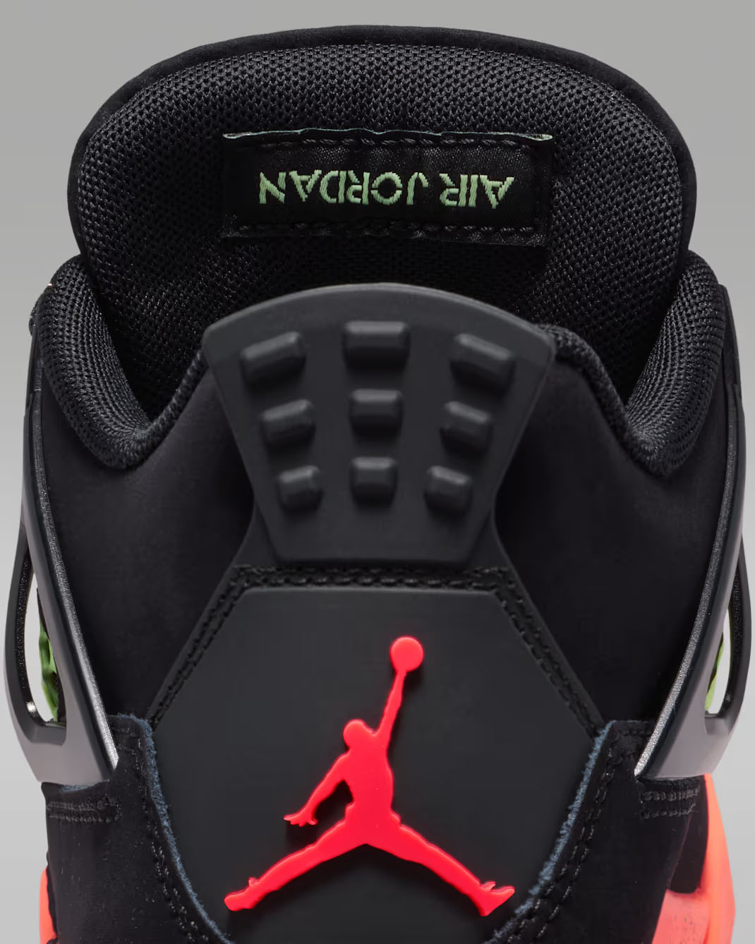 Air Jordan 4 GS Black Infrared Big Kids Shoes 9