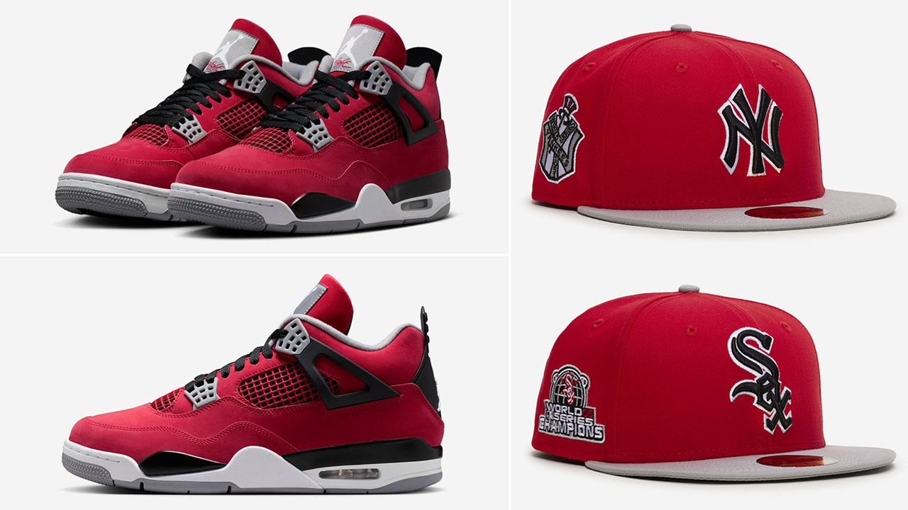 Air Jordan 4 Toro Bravo 2026 x New Era 59Fifty Fitted Hats to Match Sneaker Fits