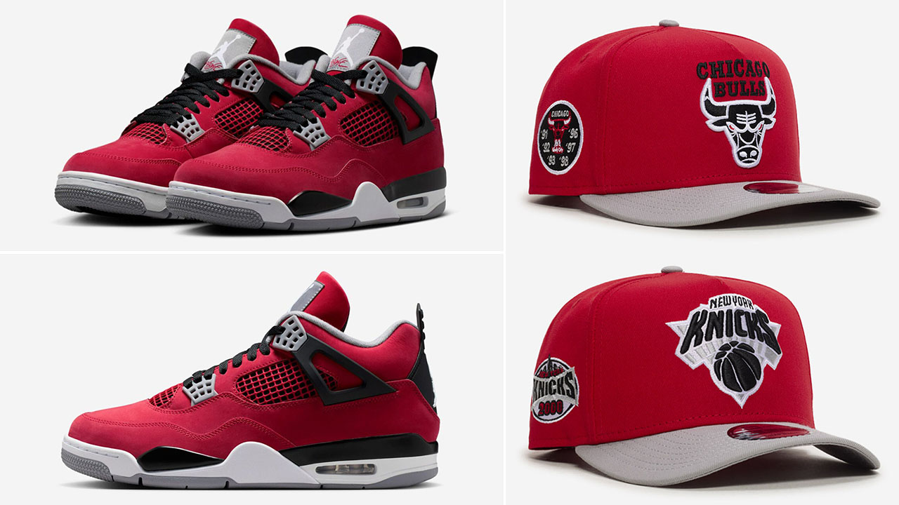 Air Jordan 4 Toro Bravo 2026 x New Era 9Fifty A Frame Snapback Hats to Match Sneaker Fits