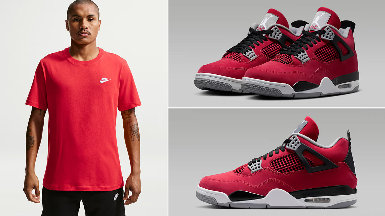Air Jordan 4 Toro Bravo 2026 x Nike Club T-Shirt to Match
