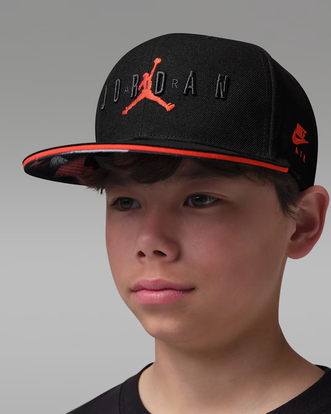 Jordan Big Kids Retro 6 Black Infrared Pro Snapback Cap 1
