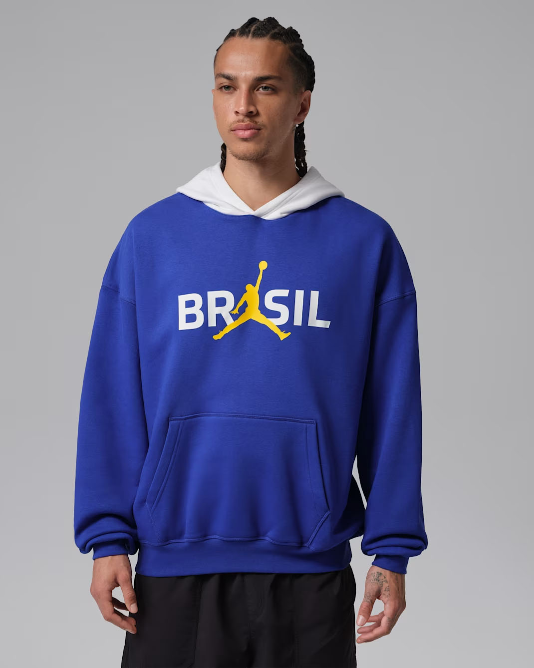Jordan Brazil Brooklyn Fleece Men's Pullover Hoodie Old Royal 1