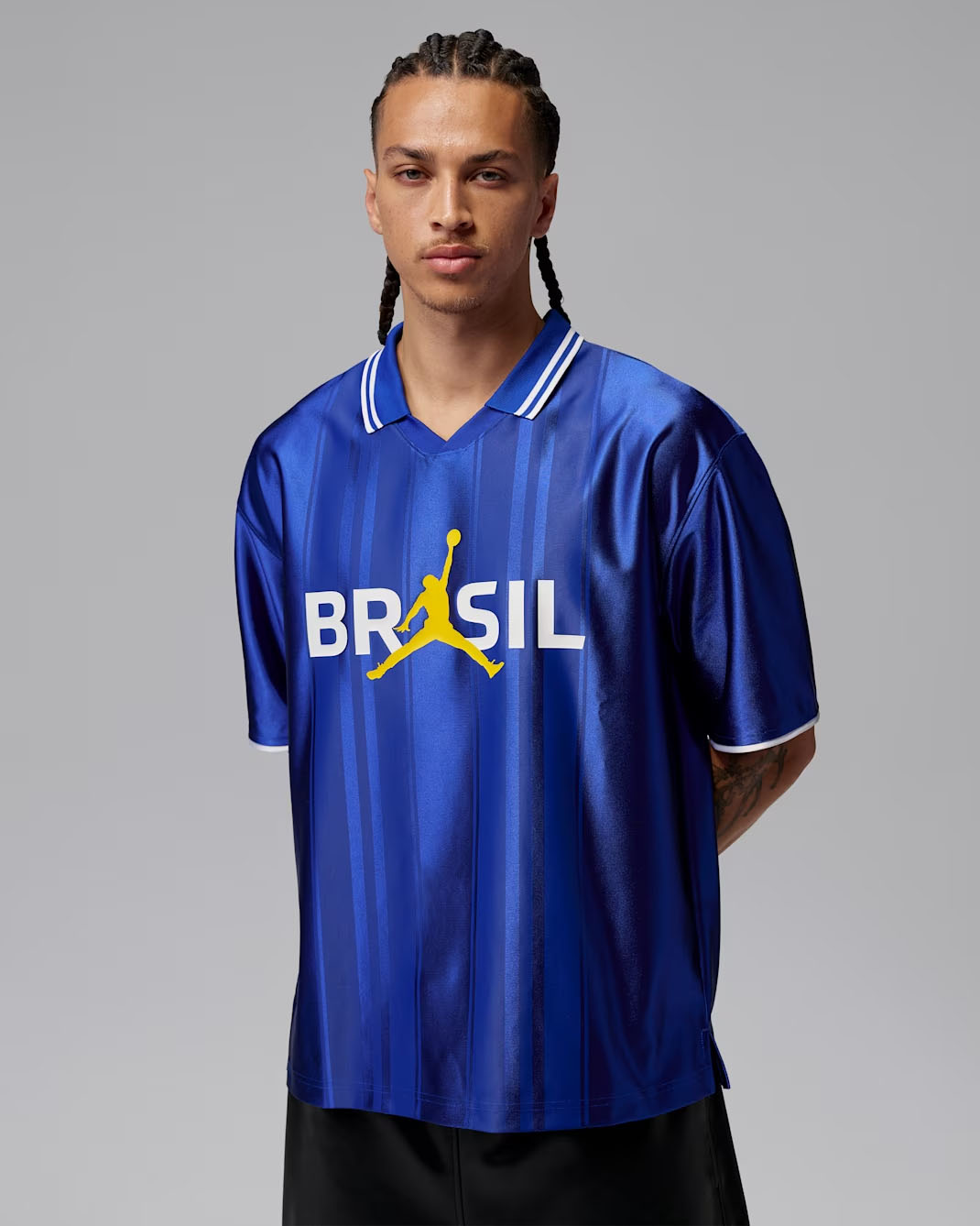 Jordan Brazil Men's Polo Shirt Royal Blue