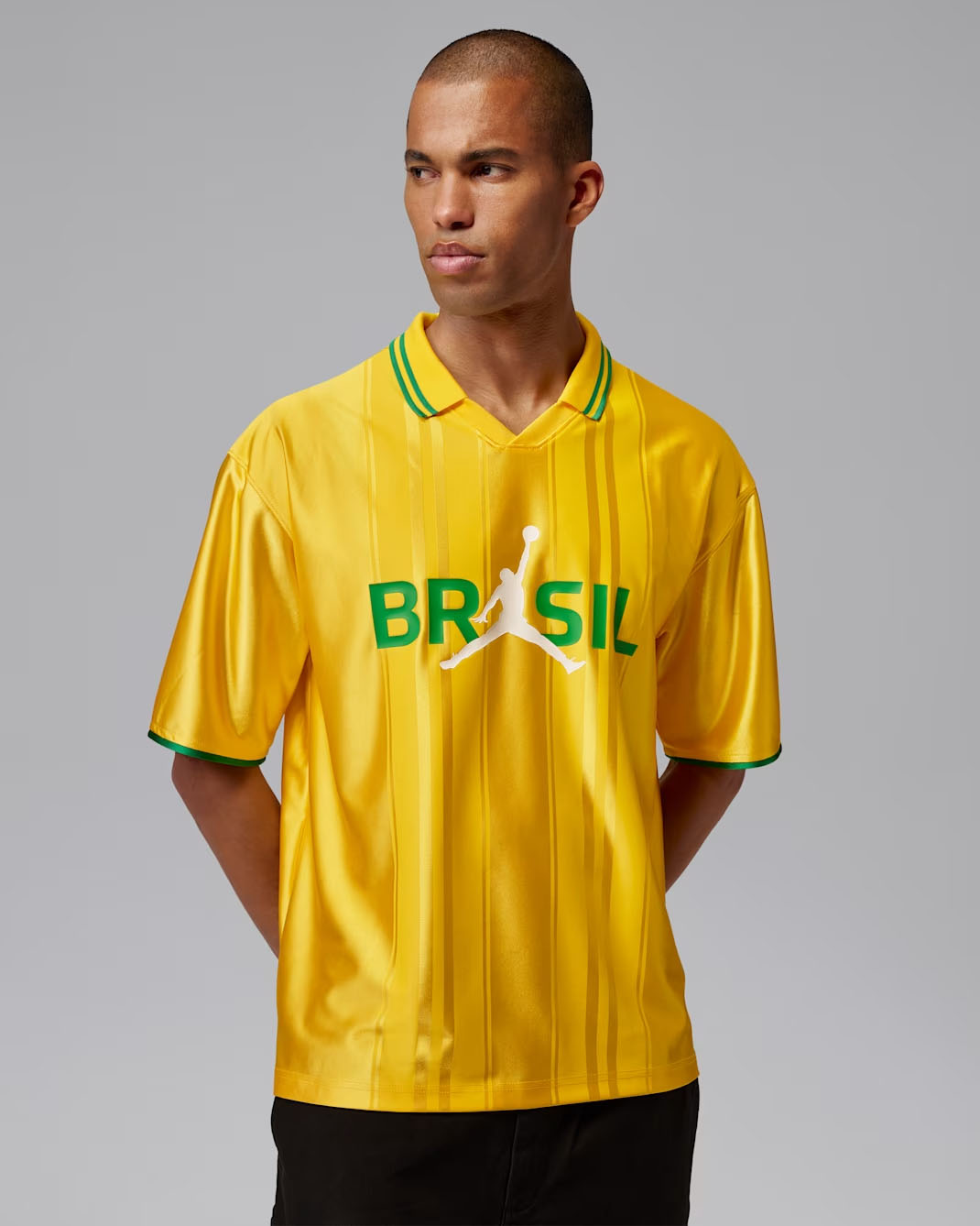 Jordan Brazil Men's Yellow Polo Shirt