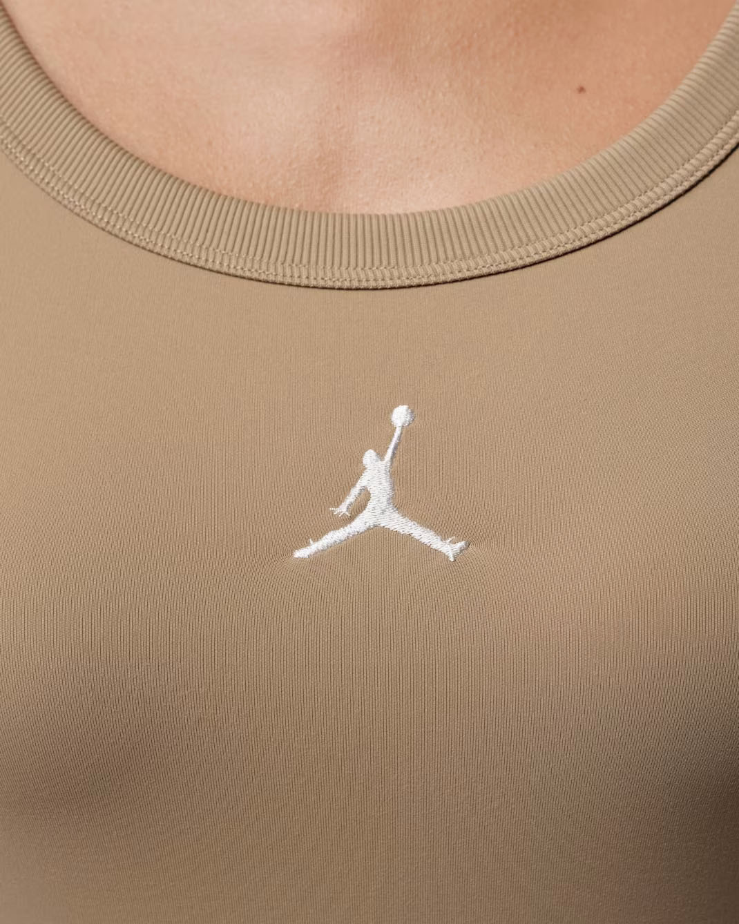 Jordan Brooklyn Essentials Women's Tank Bodysuit Khaki 2