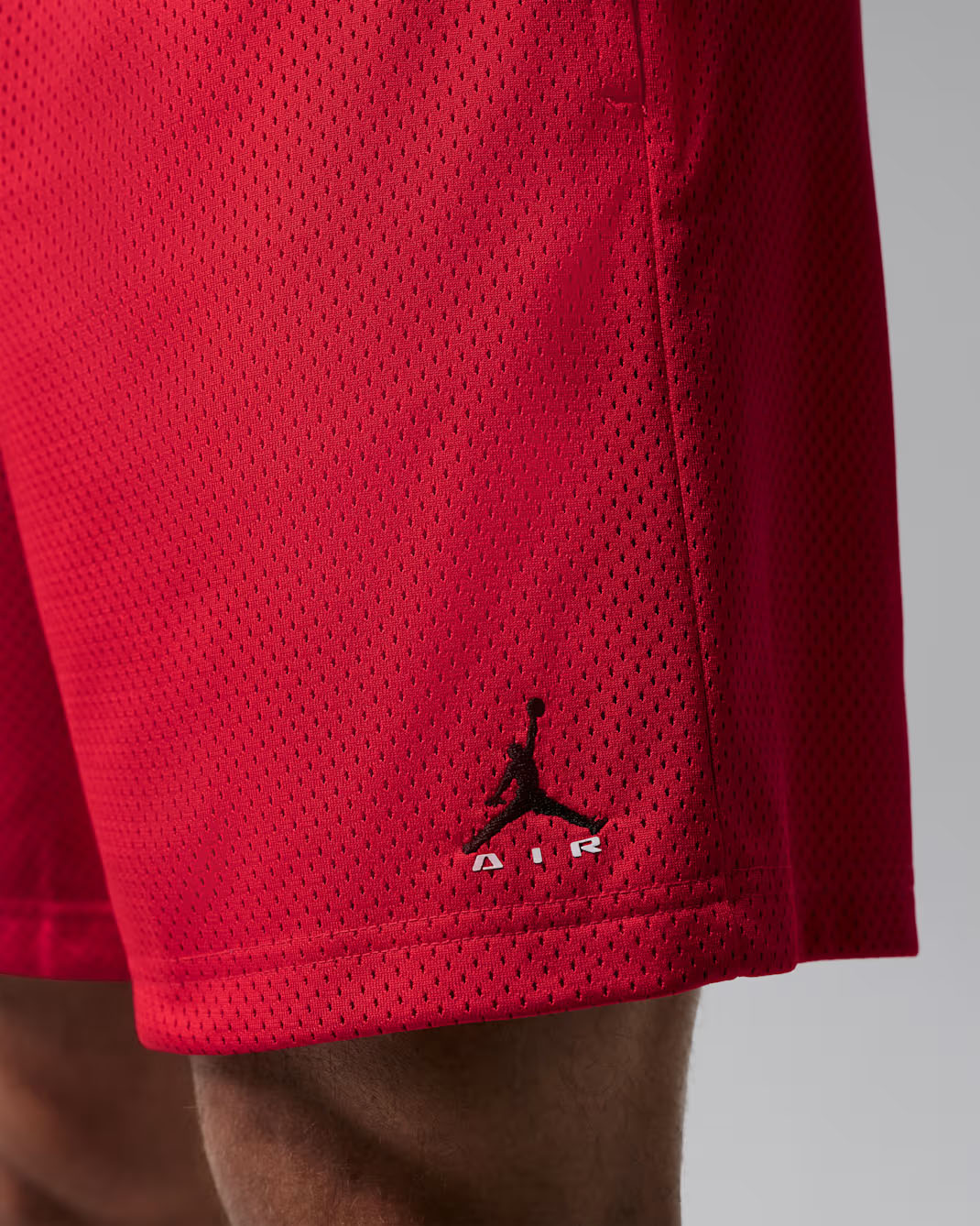 Jordan Brooklyn Men's Mesh Shorts University Red Black 3