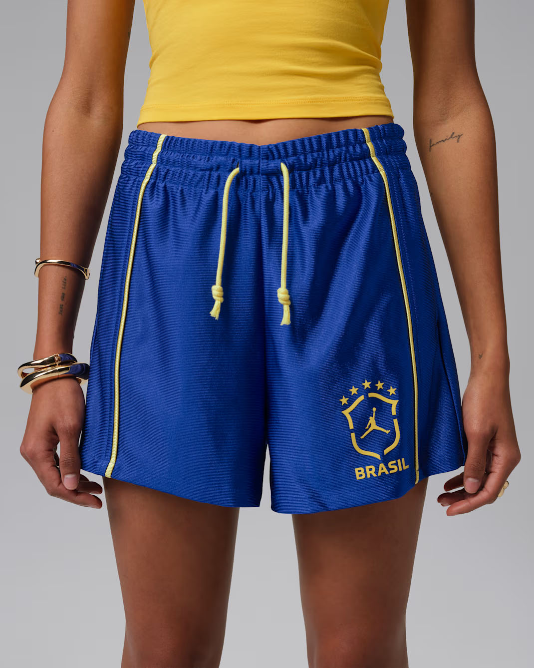 Jordan Brooklyn Women's Knit Brazil Shorts Royal Blue 1