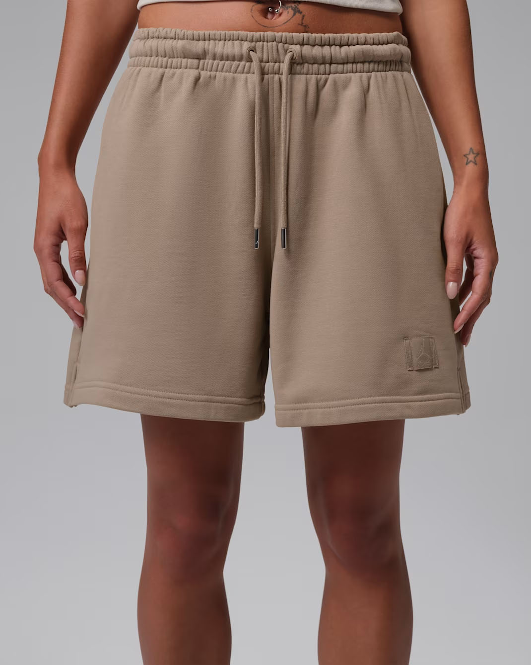 Jordan Flight Fleece Women's Shorts Khaki 2