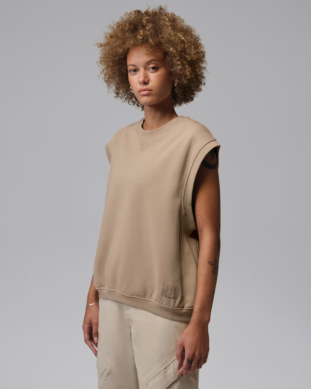 Jordan Flight Fleece Women's Vest Khaki 1
