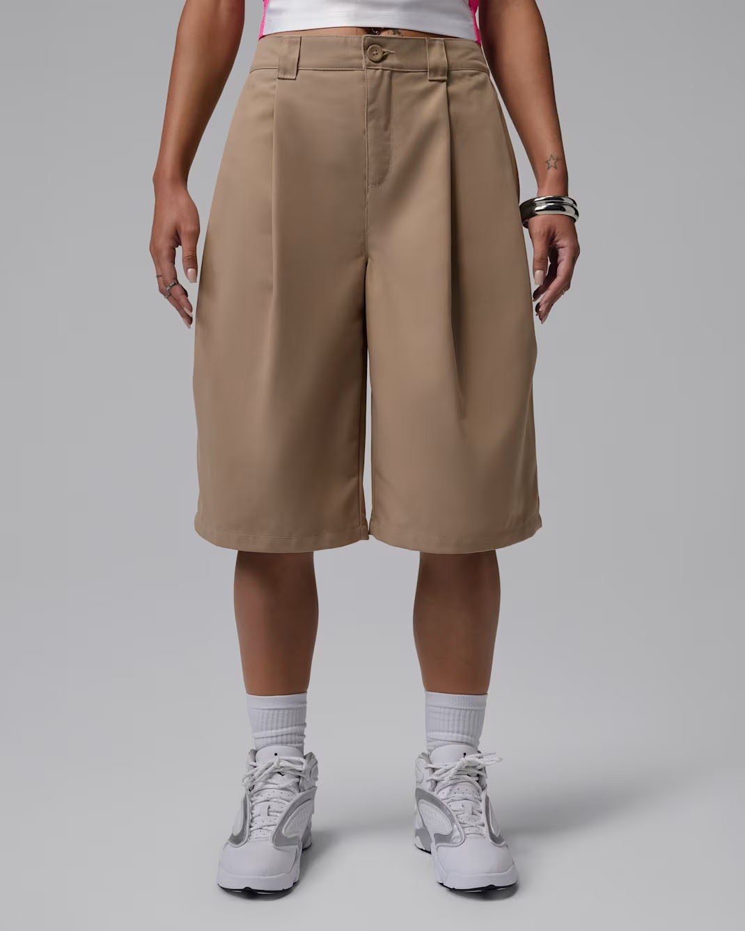 Jordan Flight Women's Big Chino Shorts Khaki 1