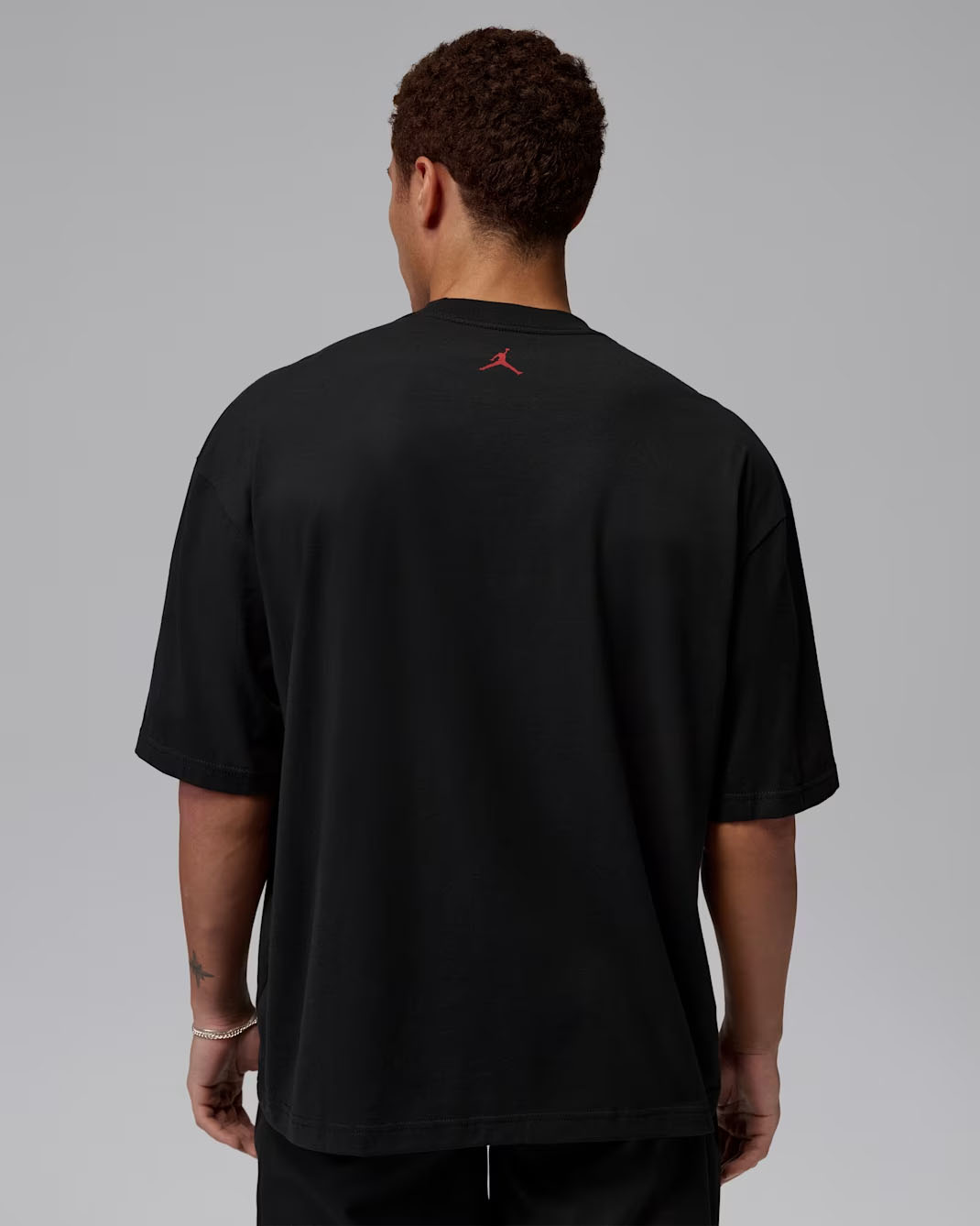 Jordan Men's Oversized Graphic T-Shirt Black White Red 2