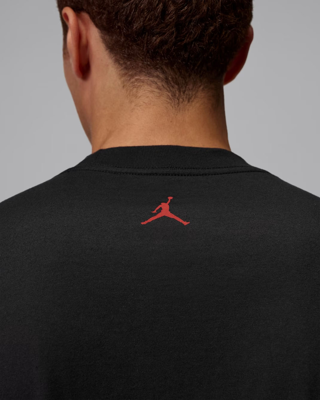 Jordan Men's Oversized Graphic T-Shirt Black White Red 4