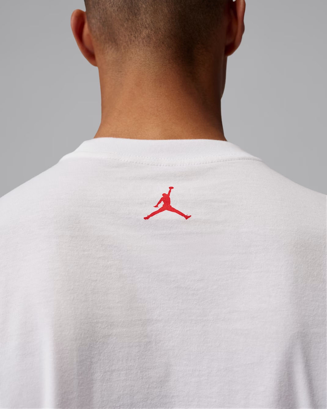 Jordan Men's Oversized Graphic T-Shirt White Black Red 4
