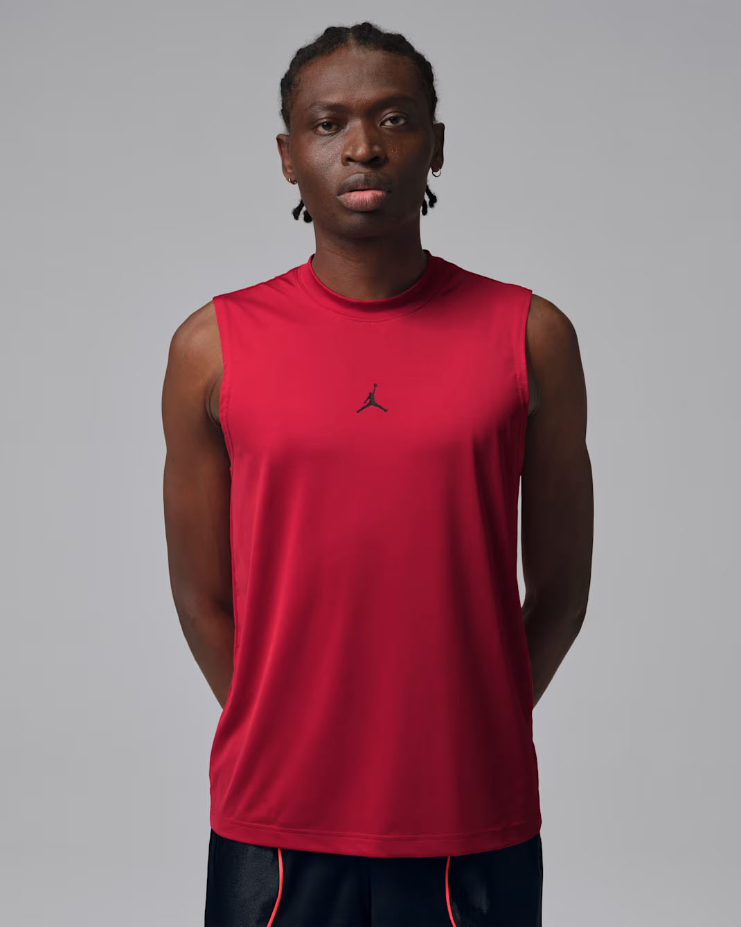 Jordan Sport Essentials Men's Dri-FIT Sleeveless Top Gym Red Black