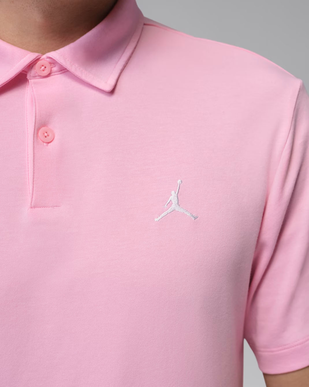 Jordan Sport Men's Dri-FIT Golf Polo Pink 2