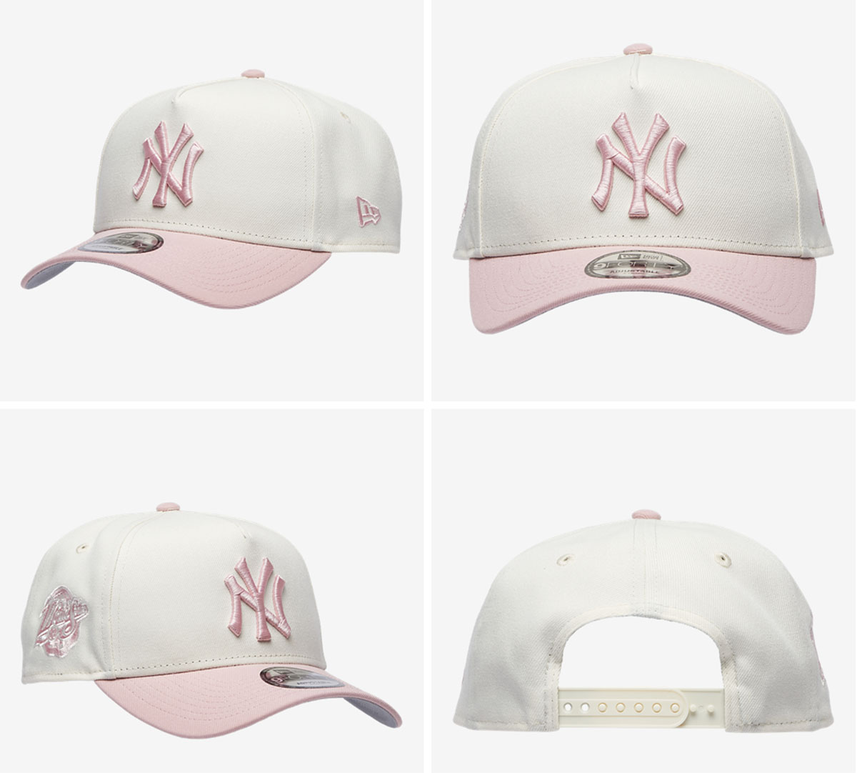 New-York-Yankees-New-Era-9FORTY-A-Frame-Chrome-Pink-Snapback-Hat