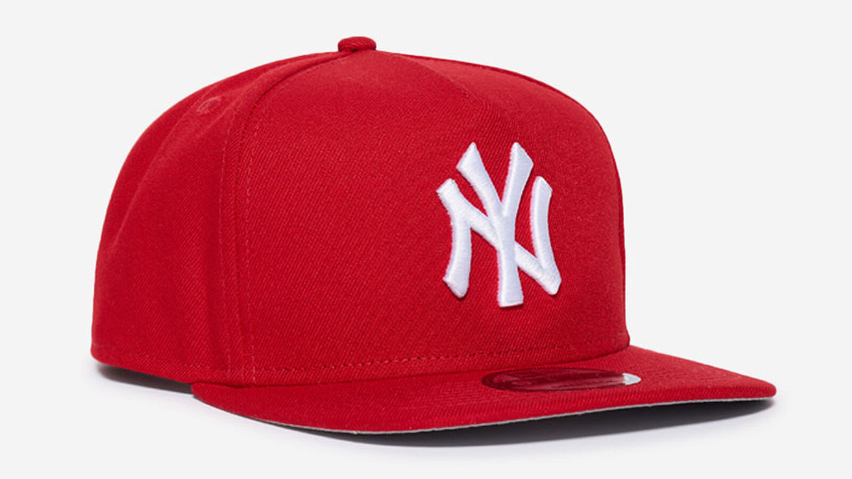 New York Yankees New Era Red White 9FIFTY A Frame Snapback Hat