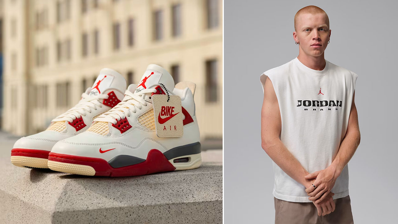 Nigel Sylvester Air Jordan 4 Brick After Brick x Jordan Brooklyn Men's Sleeveless Muscle Top to Match