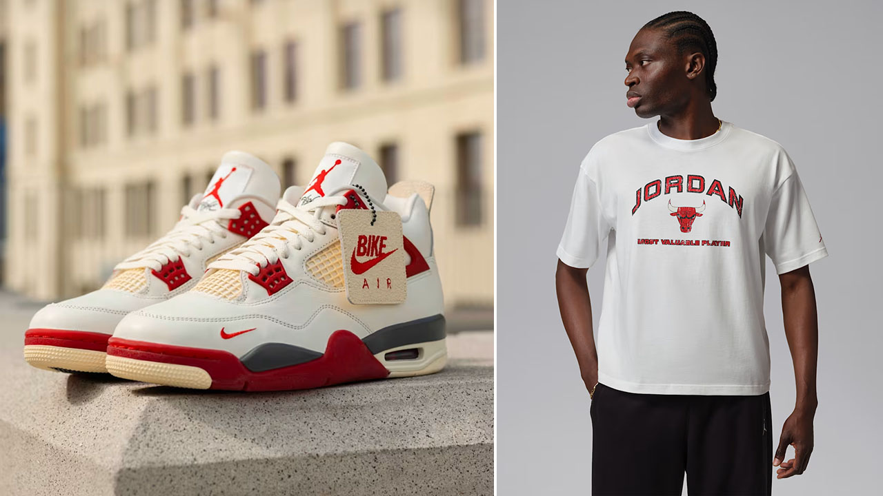 Nigel Sylvester Air Jordan 4 Brick After Brick x Jordan Flight Essentials Men's Boxy Graphic T-Shirt to Match