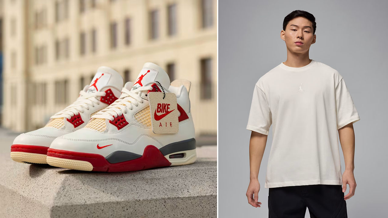 Nigel Sylvester Air Jordan 4 Brick After Brick x Jordan Flight Essentials Men's Oversized T-Shirt to Match